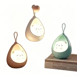Capybara Motion Sensor Night Light, Rechargeable Wall Lamp