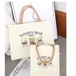 Structured Canvas Hand Tote Bag | https://www.bestnamebadges.com