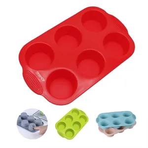 Custom Ceramic Muffin Cake & Dessert Baking Plate   6 Mold