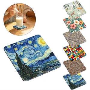 3.5" Square Disposable Absorbent Paper Drink Coaster