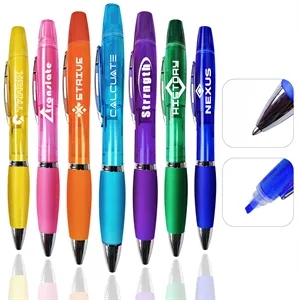 2 In 1 Highlighter/ Ballpoint Pen Combo