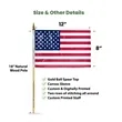 USA Plastic Stick Flags with Printed Staff | https://www.bestnamebadges.com