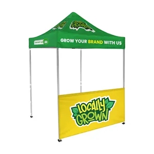6' x 6' Custom Event Tent with Steel Frame & 1 Half Wall