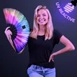 Fold-Up Fan 11", UV Reactive (NO LED) | https://www.bestnamebadges.com