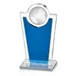 Fabiola Globe Award - Blue | https://www.bestnamebadges.com