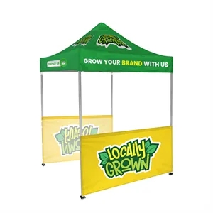 6' x 6' Custom Event Tent with Steel Frame & 2 Half Walls