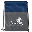 Heathered N' Jute Drawstring Backpack | https://www.bestnamebadges.com
