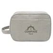 Finley rPET Waffle Knit Toiletry Bag | https://www.bestnamebadges.com