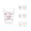 PP Frosted Cup Wedding Party Advertising Multiple Sizes | https://www.bestnamebadges.com