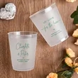 PP Frosted Cup Wedding Party Advertising Multiple Sizes | https://www.bestnamebadges.com