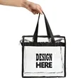 Transparent PVC Tote Bag Reusable Durable | https://www.bestnamebadges.com