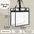 Transparent PVC Tote Bag Reusable Durable | https://www.bestnamebadges.com