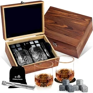 Whiskey Stones And Glass Gift Set