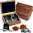 Whiskey Stones And Glass Gift Set | https://www.bestnamebadges.com