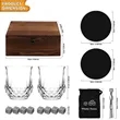 Whiskey Stones And Glass Gift Set | https://www.bestnamebadges.com