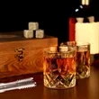Whiskey Stones And Glass Gift Set | https://www.bestnamebadges.com