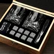 Whiskey Stones And Glass Gift Set | https://www.bestnamebadges.com