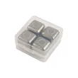 4 Pack Stainless Steel Ice Cubes Set in Case | https://www.bestnamebadges.com