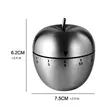 Stainless Steel Mechanical Apple Kitchen Timer | https://www.bestnamebadges.com