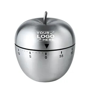 Stainless Steel Mechanical Apple Kitchen Timer
