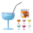5oz  Stainless Steel Mini U-shaped Wine Cup | https://www.bestnamebadges.com
