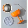 5oz  Stainless Steel Mini U-shaped Wine Cup | https://www.bestnamebadges.com