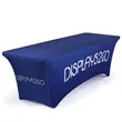 6ft Polyester Exhibition Tablecloth with Custom Logo | https://www.bestnamebadges.com