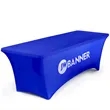 6ft Polyester Exhibition Tablecloth with Custom Logo | https://www.bestnamebadges.com