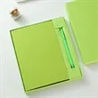 Custom A6 Soft Leather Pocket Notebook & Pen Gift Set | https://www.bestnamebadges.com