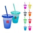 16Oz Reusable Plastic Color Changing Cups W/ Lid & Straw | https://www.bestnamebadges.com