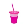 16Oz Reusable Plastic Color Changing Cups W/ Lid & Straw | https://www.bestnamebadges.com