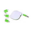 Portable 3 In 1 Retractable Multi Charging Cable | https://www.bestnamebadges.com