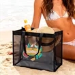 Large Reusable Nylon Mesh Tote Bag With Reinforced Handles | https://www.bestnamebadges.com