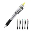 2 in 1 Plastic Ballpoint Pen W/ Highlighter | https://www.bestnamebadges.com