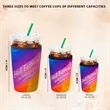 Reusable Iced Coffee Insulator Sleeve | https://www.bestnamebadges.com
