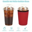 Reusable Iced Coffee Insulator Sleeve | https://www.bestnamebadges.com