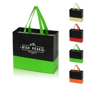 Laminated Non-Woven Tote Bag Two-Toned