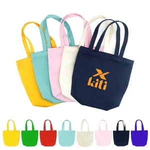 16Oz Cotton Canvas Boat Tote Shopping Bag 12.6"x13.4"x4"
