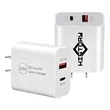 20W Dual Port USB Type C Wall Charger Block | https://www.bestnamebadges.com
