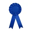 Round Shape Satin Ribbon Pin Award Badge | https://www.bestnamebadges.com