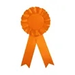 Round Shape Satin Ribbon Pin Award Badge | https://www.bestnamebadges.com