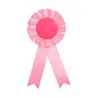 Round Shape Satin Ribbon Pin Award Badge | https://www.bestnamebadges.com