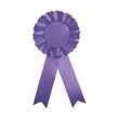 Round Shape Satin Ribbon Pin Award Badge | https://www.bestnamebadges.com