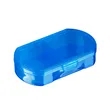 2 Compartments Plastic Small Pill Box With Lid | https://www.bestnamebadges.com
