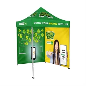 6' x 6' Custom Event Tent with Steel Frame & 2 Full Walls