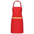 8 oz. Uniform fabric two-tone Kitchen aprons w/ 2 pockets | https://www.bestnamebadges.com