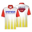 Personalized V Neck Collared Short Sleeve Soccer Jersey | https://www.bestnamebadges.com