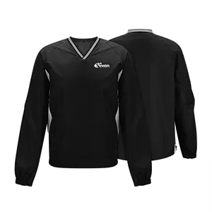 Men's Raglan Long Sleeve V Neck Wind Jacket