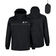 Men's Lightweight Waterproof Packable Hooded Rain Jacket | https://www.bestnamebadges.com