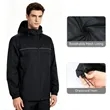 Men's Lightweight Waterproof Packable Hooded Rain Jacket | https://www.bestnamebadges.com
